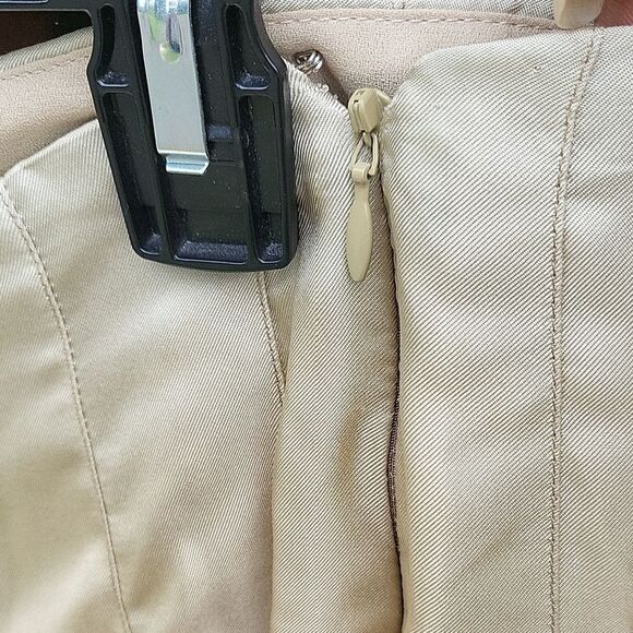 Jones New York Tan Midi A-Line Skirt - Picture 4 of 6